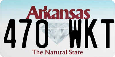 AR license plate 470WKT