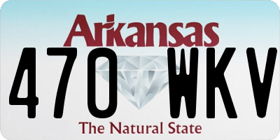 AR license plate 470WKV