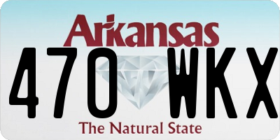 AR license plate 470WKX