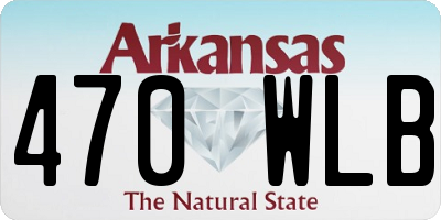 AR license plate 470WLB