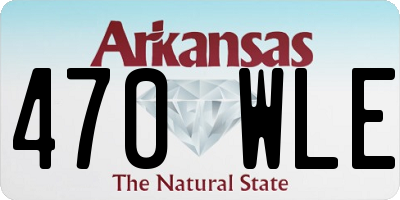 AR license plate 470WLE