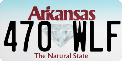 AR license plate 470WLF