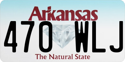 AR license plate 470WLJ