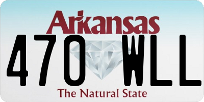 AR license plate 470WLL