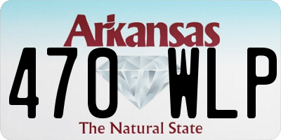 AR license plate 470WLP