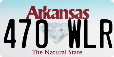 AR license plate 470WLR