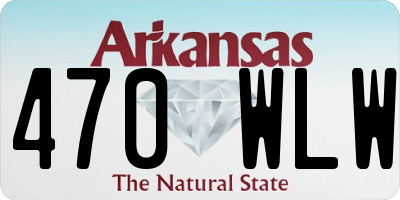 AR license plate 470WLW