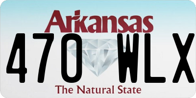 AR license plate 470WLX