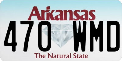 AR license plate 470WMD