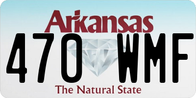 AR license plate 470WMF