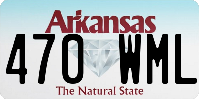 AR license plate 470WML