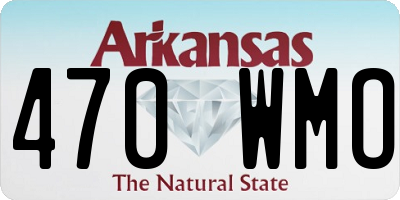 AR license plate 470WMO