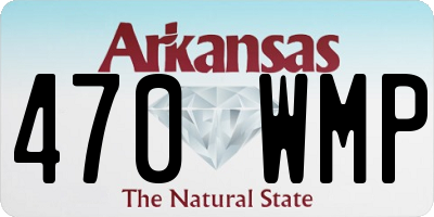 AR license plate 470WMP