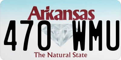 AR license plate 470WMU
