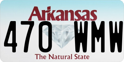 AR license plate 470WMW