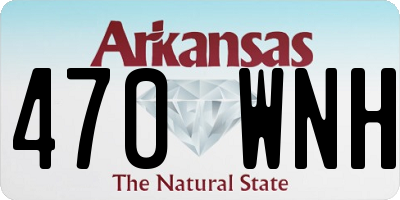 AR license plate 470WNH