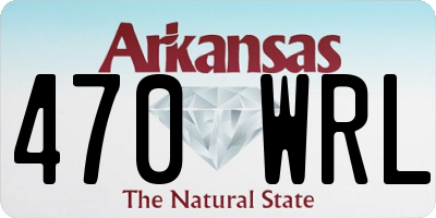 AR license plate 470WRL