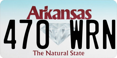 AR license plate 470WRN