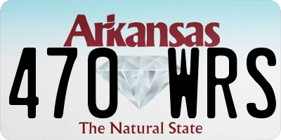 AR license plate 470WRS