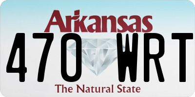 AR license plate 470WRT