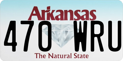 AR license plate 470WRU