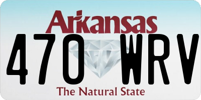 AR license plate 470WRV