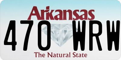 AR license plate 470WRW
