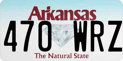 AR license plate 470WRZ