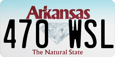 AR license plate 470WSL