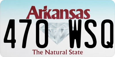 AR license plate 470WSQ