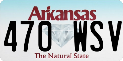 AR license plate 470WSV