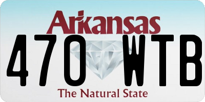 AR license plate 470WTB