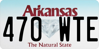 AR license plate 470WTE