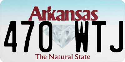 AR license plate 470WTJ