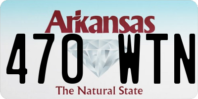 AR license plate 470WTN