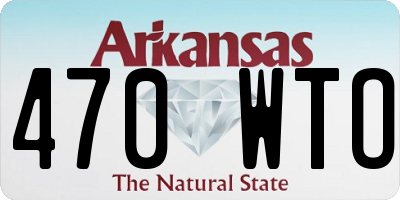 AR license plate 470WTO