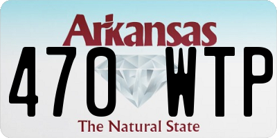 AR license plate 470WTP