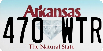 AR license plate 470WTR