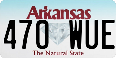 AR license plate 470WUE