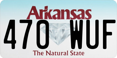 AR license plate 470WUF
