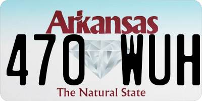 AR license plate 470WUH
