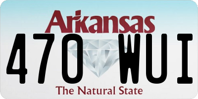 AR license plate 470WUI