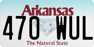 AR license plate 470WUL