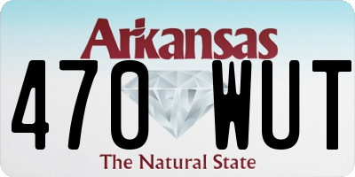 AR license plate 470WUT