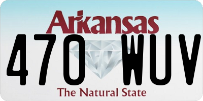 AR license plate 470WUV