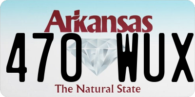 AR license plate 470WUX