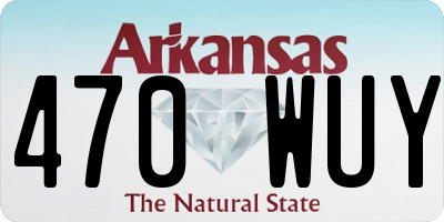 AR license plate 470WUY