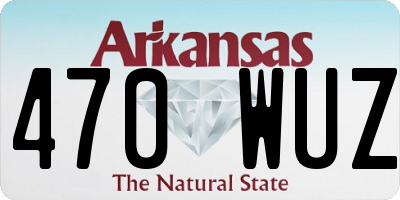 AR license plate 470WUZ