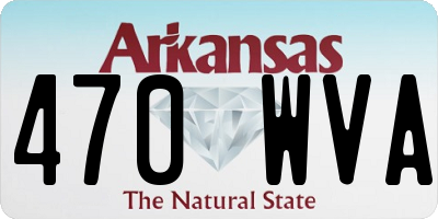 AR license plate 470WVA