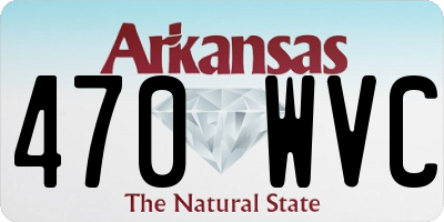 AR license plate 470WVC
